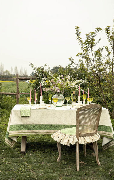 Farmhouse Table Cloth, Lilies of the Valley, Flower Pattern Tablecloth, Rectangle Tablecloth for Dining Room Table, Square Tablecloth, Wedding Tablecloth, Waterproof Tablecloth-LargePaintingArt.com
