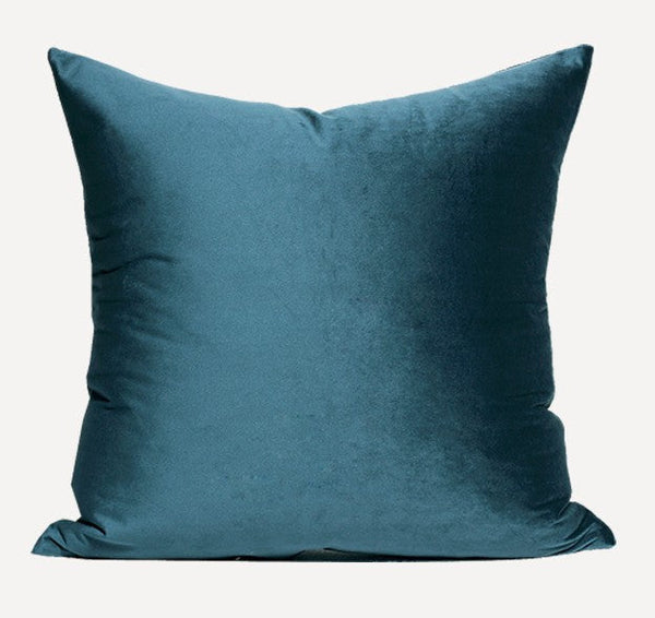 Large Decorative Throw Pillow for Couch, Blue Modern Sofa Pillows, Simple Modern Throw Pillows for Couch, Large Square Pillows-LargePaintingArt.com