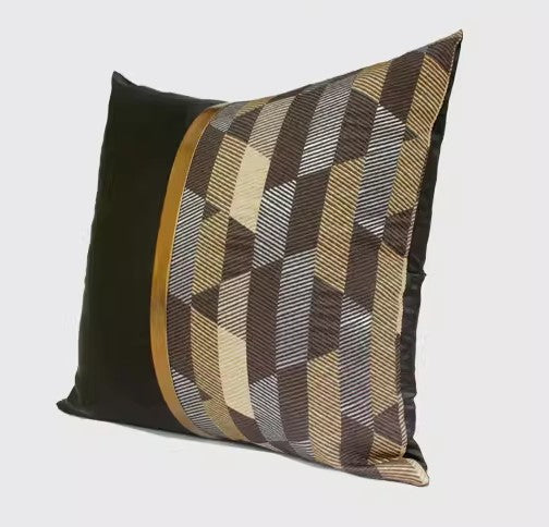 Modern Pillows for Living Room, Black Decorative Modern Pillows for Couch, Modern Sofa Pillows Covers, Modern Sofa Cushion-LargePaintingArt.com