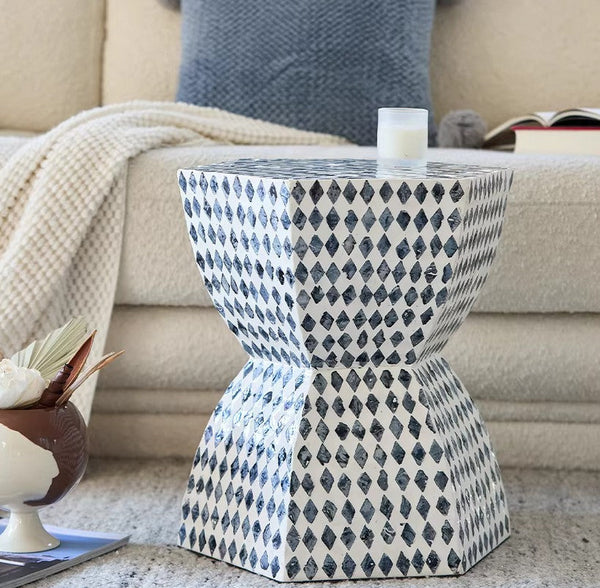 Contemporary Bedside Table, Small End Table, Modern Side Table, Bedside Small Side Table, Shell Small Sofa Side Table, Portable Casual Side Table, Creative Coffee Table, Contemporary Side Table-LargePaintingArt.com