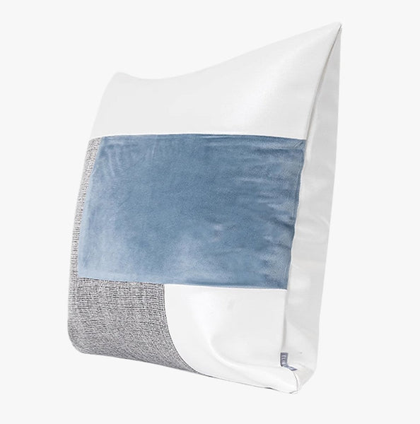 Sky Blue Abstract Contemporary Throw Pillow for Living Room, Modern Sofa Throw Pillows, Large Decorative Throw Pillows for Couch-LargePaintingArt.com