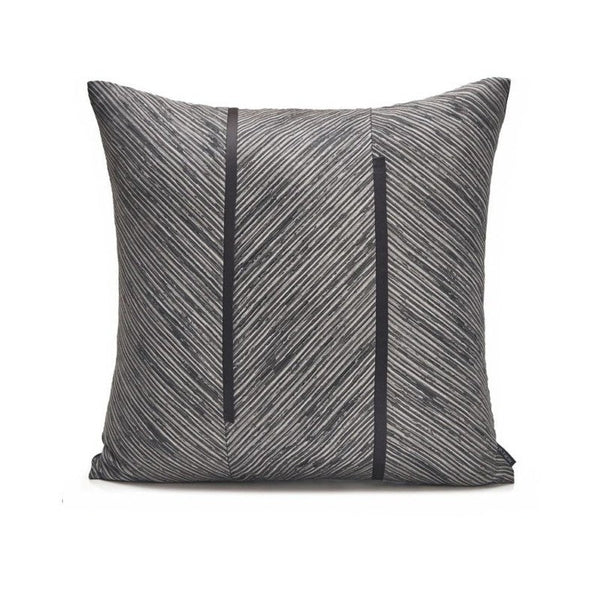 Large Simple Modern Pillows, Modern Throw Pillows for Living Room, Decorative Modern Sofa Pillows, Black Gray Modern Throw Pillows for Couch-LargePaintingArt.com