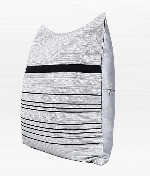 Modern Sofa Pillow, Simple Black and White Modern Throw Pillows, Throw Pillow for Couch, Decorative Throw Pillows, Throw Pillow for Living Room-LargePaintingArt.com