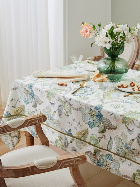 Rustic Table Covers for Kitchen, Large Rectangle Tablecloth for Dining Room Table, Country Farmhouse Tablecloth, Square Tablecloth for Round Table-LargePaintingArt.com