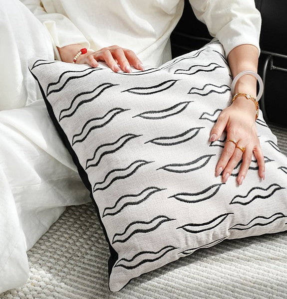 Large Modern Sofa Pillows, Modern Sofa Pillows, Modern Pillows for Living Room, Decorative Modern Pillows for Couch, Contemporary Throw Pillows-LargePaintingArt.com
