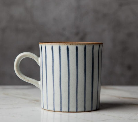 Latte Coffee Mug, Large Capacity Coffee Cup, Pottery Tea Cup, Handmade Pottery Coffee Cup-LargePaintingArt.com