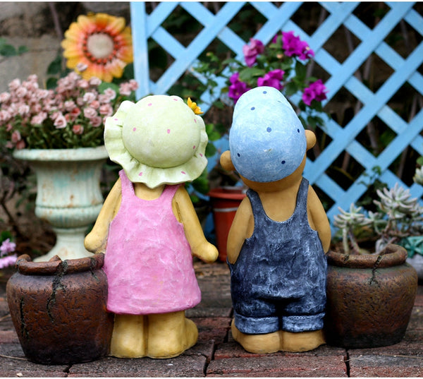 Garden Animal Sculpture Bear Statues, Garden Decor Ideas, Outdoor Garden Decoration, Animal Statues, Garden Ornament, Villa Courtyard Decor-LargePaintingArt.com