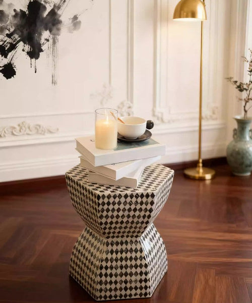 Modern Side Table, Bedside Small Side Table, Contemporary Bedside Table, Small End Table, Shell Small Sofa Side Table, Portable Casual Side Table, Creative Coffee Table, Contemporary Side Table-LargePaintingArt.com