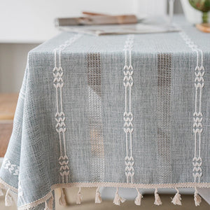 Rustic Table Covers for Kitchen, Linen Square Tablecloth for Sale, Country Farmhouse Tablecloth, Large Rectangle Tablecloth for Dining Room Table-LargePaintingArt.com