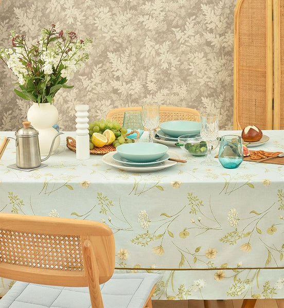 Farmhouse Table Cloth, Wedding Tablecloth, Large Rectangle Tablecloth for Dining Room Table, Rectangular Table Covers for Kitchen, Square Tablecloth for Coffee Table-LargePaintingArt.com