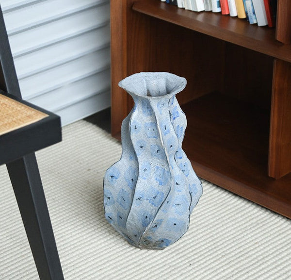 Centerpiece Ceramic Bouquet Vases, Elegant Handmade Modern Flower Vase, Porcelain Vases for Modern Home Decor, Contemporary Vases on Dining Table-LargePaintingArt.com