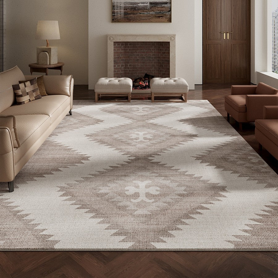 Dining Room Geometric Modern Rugs, Bedroom Modern Rugs, Large Modern Rugs for Living Room, Contemporary Modern Rugs under Coffee Table-LargePaintingArt.com