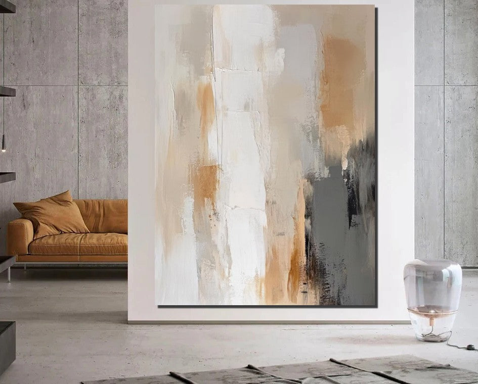 Living Room Wall Painting, Modern Artwork, Large Canvas Painting, Contemporary Wall Painting, Acrylic Painting for Dining Room-LargePaintingArt.com