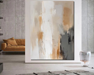 Living Room Wall Painting, Modern Artwork, Large Canvas Painting, Contemporary Wall Painting, Acrylic Painting for Dining Room-LargePaintingArt.com