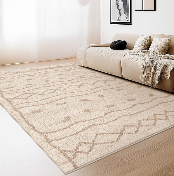 Contemporary Area Rugs for Dining Room, Modern Rugs for Living Room, Bohemian Modern Rug Ideas for Living Room-LargePaintingArt.com