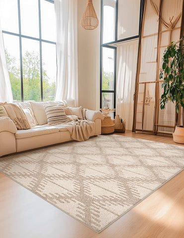Abstract Modern Rugs for Living Room, Extra Large Modern Rugs under Dining Room Table, Contemporary Geometric Carpets, Contemporary Modern Rugs-LargePaintingArt.com