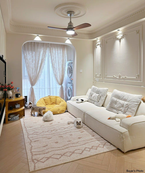 Contemporary Area Rugs for Dining Room, Modern Rugs for Living Room, Bohemian Modern Rug Ideas for Living Room-LargePaintingArt.com