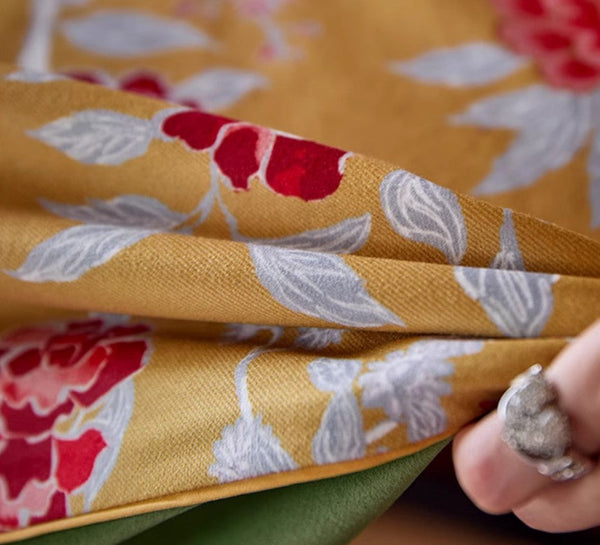 Farmhouse Table Cloth, Dining Room Flower Table Cloths, Large Square Tablecloth for Round Table, Extra Large Rectangular Table Covers for Kitchen-LargePaintingArt.com