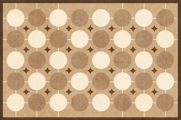 Contemporary Modern Rugs Next to Bed, Modern Rugs under Dining Room Table, Abstract Modern Rugs for Living Room, Mid Century Geometric Carpets-LargePaintingArt.com