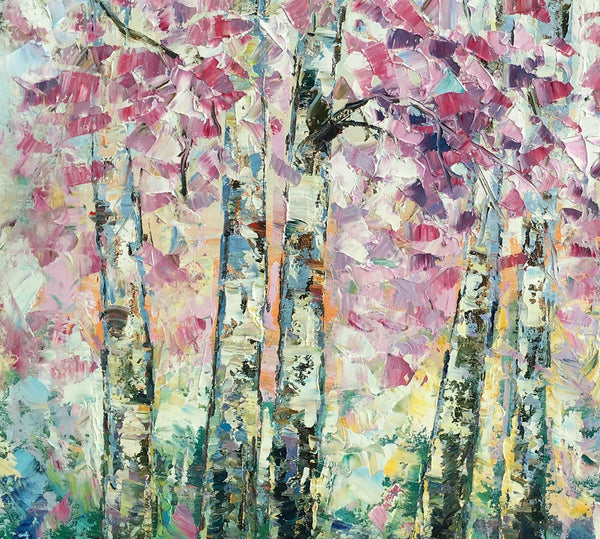 Landscape Oil Paintings, Autumn Tree Painting, Oil Painting on Canvas, Custom Original Painting for Sale-LargePaintingArt.com