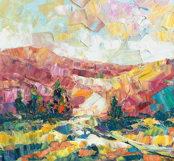 Canvas Painting, Mountain Landscape Painting, Large Canvas Art, Custom Extra Large Wall Art-LargePaintingArt.com