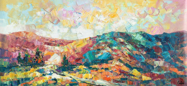 Canvas Painting, Mountain Landscape Painting, Large Canvas Art, Custom Extra Large Wall Art-LargePaintingArt.com