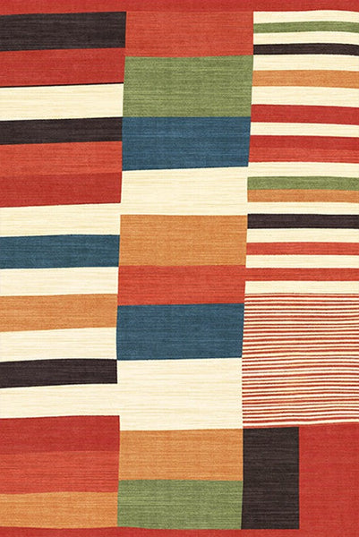 Abstract Modern Area Rugs for Dining Room, Large Geometric Rugs for Living Room, Colorful Contemporary Modern Rugs, Mid Century Modern Rugs
