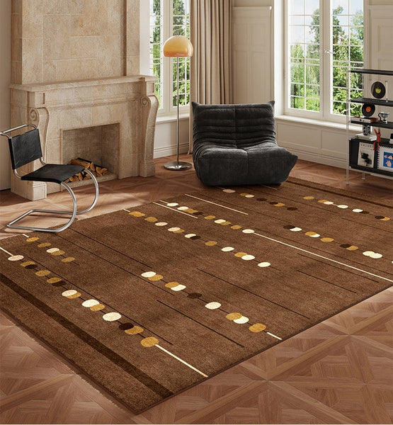 Living Room Modern Rug Ideas, Mid Century Modern Rugs for Bedroom, Large Contemporary Area Rugs for Dining Room-LargePaintingArt.com