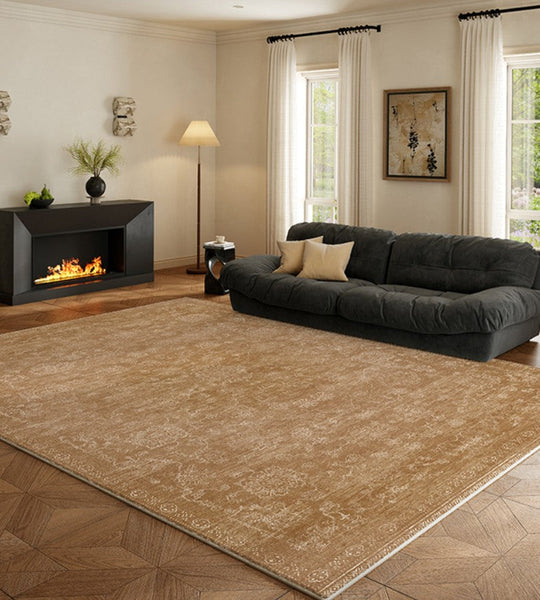 Modern Rugs for Living Room, Dining Room Floor Carpets, Mid Century Geometric Modern Rugs, Contemporary Modern Rugs for Bedroom-LargePaintingArt.com