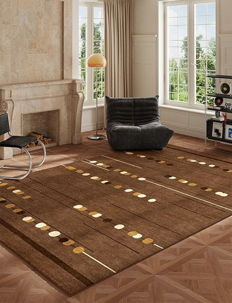 Living Room Modern Rug Ideas, Mid Century Modern Rugs for Bedroom, Large Contemporary Area Rugs for Dining Room-LargePaintingArt.com