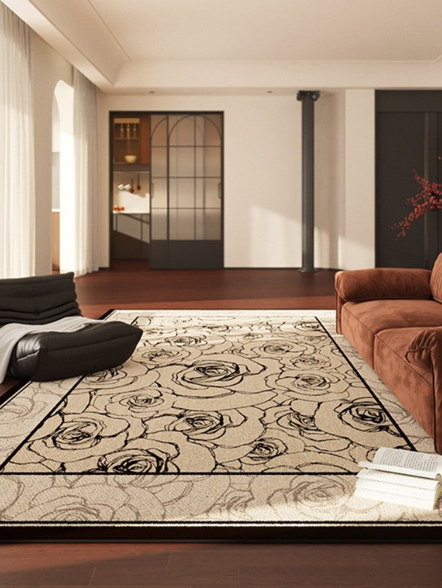 Simple Large Modern Rugs for Living Room, Abstract Modern Rugs for Bedroom, Contemporary Geometric Modern Rugs, Modern Rugs for Dining Room-LargePaintingArt.com