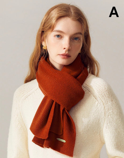 Modern Wool Scarf for Women, Cold Weather Scarves, Winter Wool Scarf, Casual Scarf for Women, Birthday Gift for Girl, Soft Wool Scarf for Women