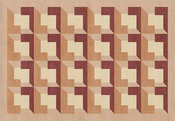 Modern Rugs for Dining Room, Large Modern Rugs for Living Room, Mid Century Modern Rugs for Bedroom, Abstract Geometric Modern Rugs-LargePaintingArt.com