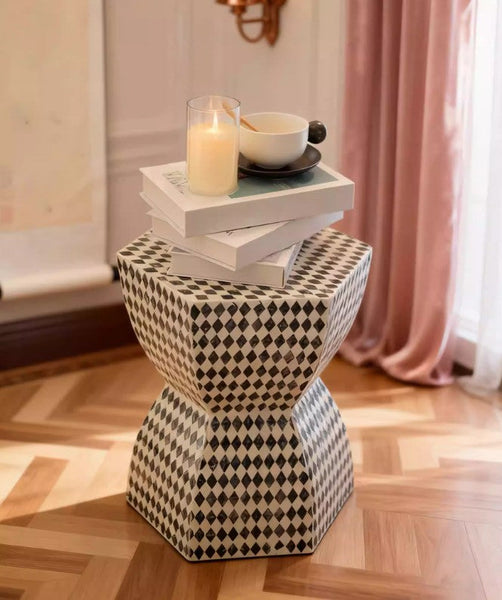 Modern Side Table, Bedside Small Side Table, Contemporary Bedside Table, Small End Table, Shell Small Sofa Side Table, Portable Casual Side Table, Creative Coffee Table, Contemporary Side Table-LargePaintingArt.com