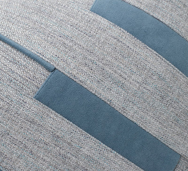 Grey Blue Decorative Pillows, Grey Throw Pillow for Couch, Simple Modern Sofa Pillows, Modern Throw Pillows for Couch-LargePaintingArt.com