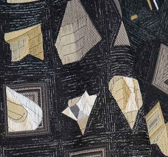 Abstract Black Decorative Throw Pillows, Geomeric Contemporary Square Modern Throw Pillows for Couch, Large Simple Throw Pillow for Interior Design-LargePaintingArt.com