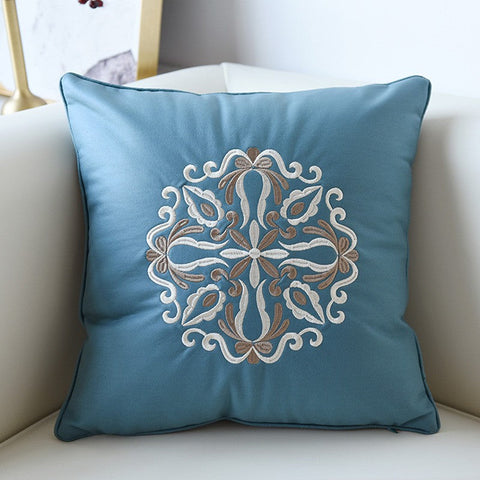 Flower Pattern Decorative Throw Pillows, Modern Sofa Pillows, Contemporary Throw Pillows, Large Decorative Pillows for Living Room-LargePaintingArt.com
