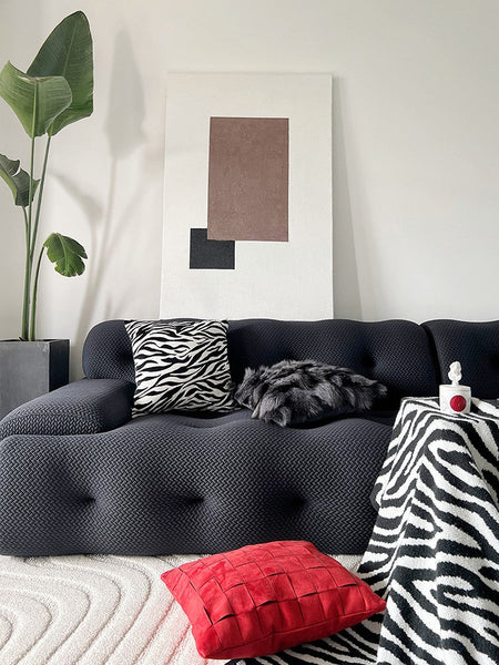 Large Decorative Sofa Pillows, Large Modern Sofa Throw Pillows for Bedroom, Abstract Contemporary Pillow for Couch-LargePaintingArt.com