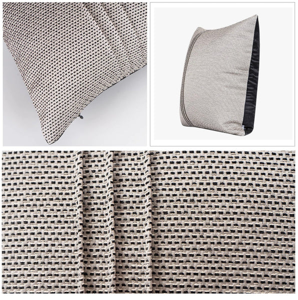 Decorative Throw Pillows for Couch, Large Modern Sofa Throw Pillows, Light Grey Abstract Contemporary Throw Pillow for Living Room-LargePaintingArt.com
