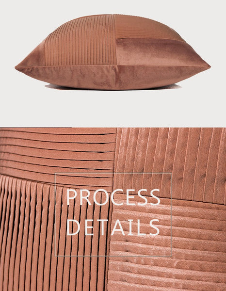 Large Modern Sofa Pillows, Decorative Modern Pillows for Couch, Brick Red Modern Pillows for Living Room, Contemporary Throw Pillows-LargePaintingArt.com