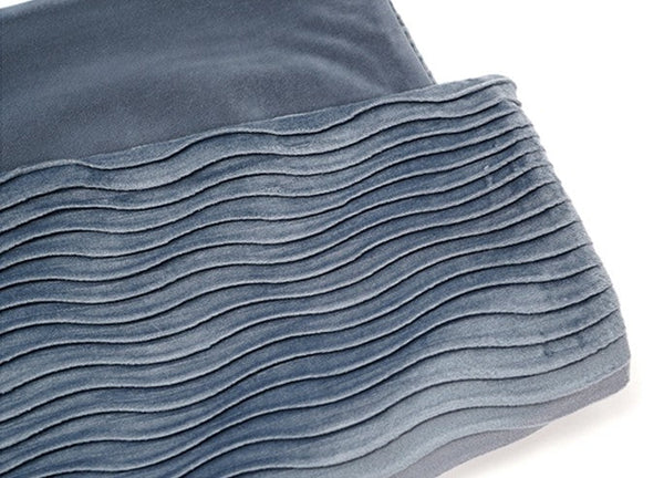 Abstract Blue Decorative Throw Pillows, Large Simple Throw Pillow for Interior Design, Geomeric Contemporary Square Modern Throw Pillows for Couch-LargePaintingArt.com