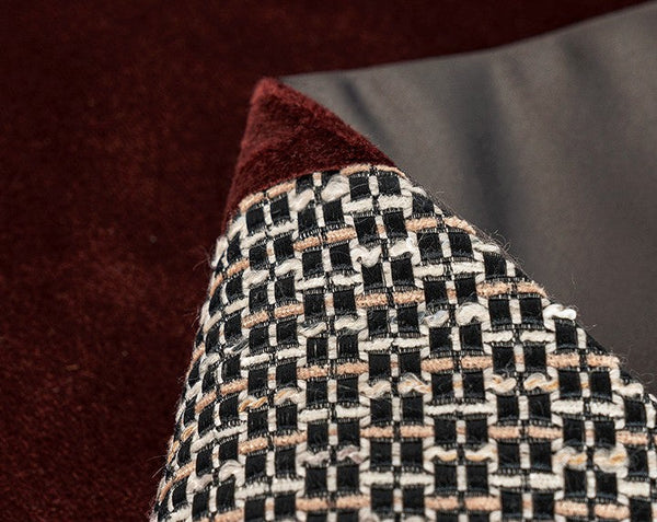 Red Modern Sofa Throw Pillows, Red Decorative Throw Pillows for Couch, Large Abstract Contemporary Throw Pillow for Interior Design-LargePaintingArt.com