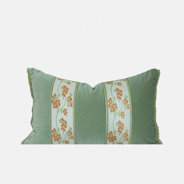Living Room Decorative Pillows, Modern Decorative Cushions, Decorative Pillows for Bed, Decorative Pillow Arrangement Ideas for Interior Design, Embroidered Floral Bird Pattern Pillow Covers-LargePaintingArt.com