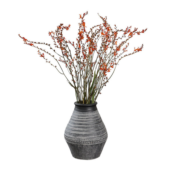 Natural Decorations, Flower Arrangement, Handmade Artificial Flower, Dried Fire Orchid Bouquet, Natural Dried Flowers-LargePaintingArt.com