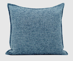 Large Modern Square Throw Pillows for Couch, Blue Modern Sofa Pillow, Blue Decorative Pillow, Simple Throw Pillow for Interior Design-LargePaintingArt.com