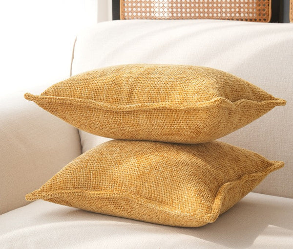 Modern Sofa Pillows, Simple Modern Pillows, Yellow Decorative Pillows for Couch, Modern Throw Pillows, Contemporary Throw Pillows-LargePaintingArt.com