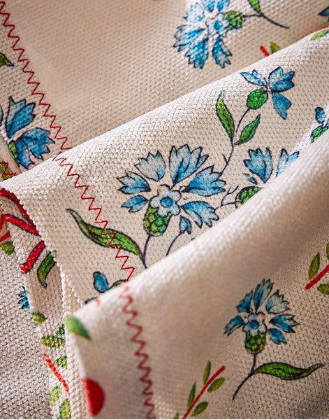 Spring Flower Table Covers for Round Table, Large Modern Rectangle Tablecloth for Dining Table, Farmhouse Table Cloth for Oval Table, Square Tablecloth for Kitchen-LargePaintingArt.com