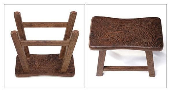 Wenge Wood Stool, Children's Wooden Stool, Shoe-changing Stool, Solid Wood low Stool, Sofa Stool, Dining Table Stool-LargePaintingArt.com