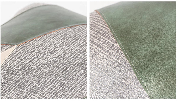 Grey Green Abstract Contemporary Throw Pillow for Living Room, Decorative Throw Pillows for Couch, Large Modern Sofa Throw Pillows-LargePaintingArt.com