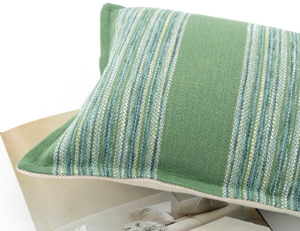 Green Modern Sofa Pillows for Couch, Contemporary Decorative Pillow Covers, Large Decorative Pillows for Living Room-LargePaintingArt.com